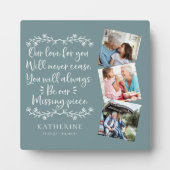 Plaque de conservation de photos Mémorial de famil (Devant)