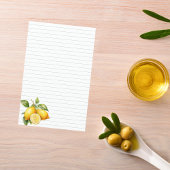 Plaque de cuisson doublée citrons page mini classe