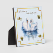 Plaque De Cygne Vingt Troisième Psaume Il Me Dirig (Recto)