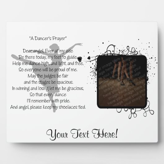 Plaque de danse de prière d'une danseuse (Devant)