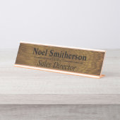 Plaque de désignation personnalisée du bureau d'ef (Devant)