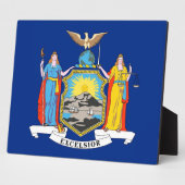 Plaque de drapeau de l'État de New York (Côté)