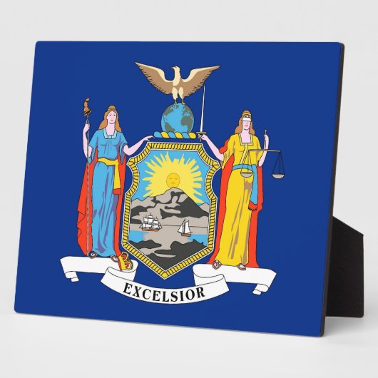 Plaque de drapeau de l'État de New York (Côté)