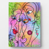 Plaque de faces Abstraites (Devant)