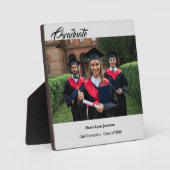 Plaque de fin d'études (Recto)