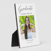 Plaque de fin d'études avec photo (Côté)