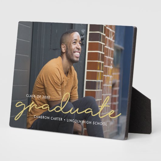 Plaque de graduation de couleur de couleur à écrir (Côté)