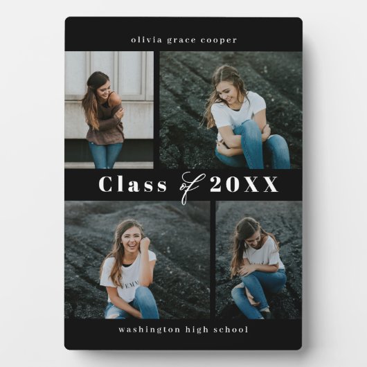 Plaque de graduation en COULEUR modifiée (Devant)