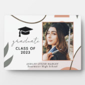 Plaque de graduation photo Boho moderne (Devant)