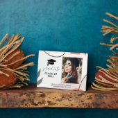 Plaque de graduation photo Boho moderne (Côté)