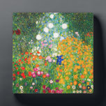 Plaque de jardin fleurie Gustav Klimt<br><div class="desc">Plaque du jardin des fleurs Gustav Klimt. Peinture à l'huile sur toile de 1907. Achevé durant sa phase d’or, Flower Garden est l’un des tableaux paysagers les plus célèbres de Klimt. Les couleurs d'été éclatent dans cette oeuvre avec un beau mélange de fleurs orange, rouge, violet, bleu, rose et blanc....</div>