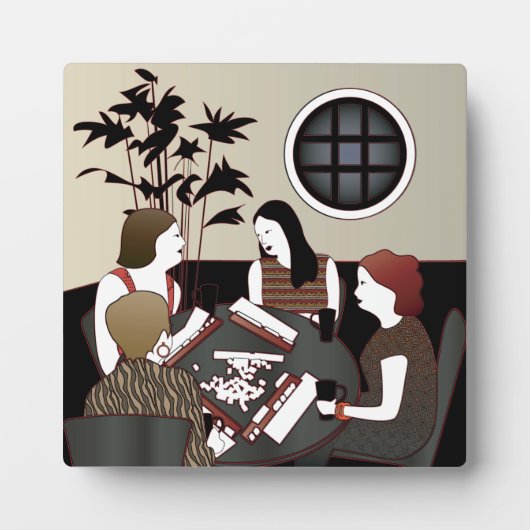 Plaque de jeu Mah Jongg (Devant)