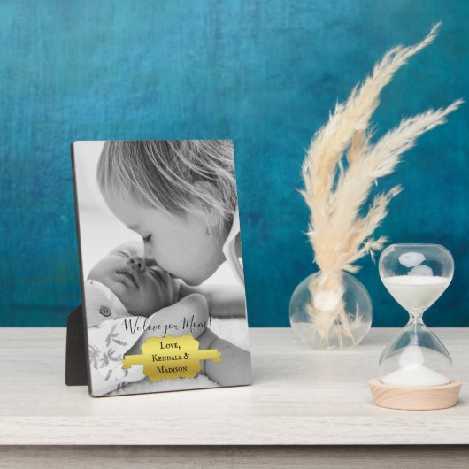 Plaque de la Fête des Mères au minimalisme d'or (Côté)