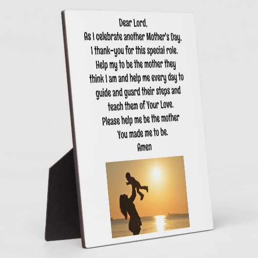 Plaque de la table de prière de la mère avec de l' (Côté)