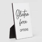 Plaque de la table Gluten avec Easel (Côté)