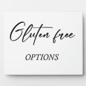 Plaque de la table Gluten avec Easel (Devant)