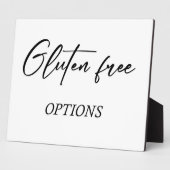 Plaque de la table Gluten avec Easel (Côté)