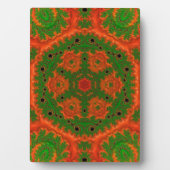 Plaque de la table Kaleidoscope orange et vert (Devant)