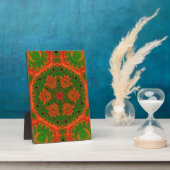 Plaque de la table Kaleidoscope orange et vert (Côté)