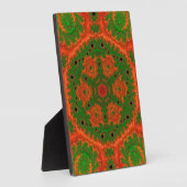 Plaque de la table Kaleidoscope orange et vert (Côté)