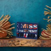 Plaque de la tabletop Président Trump avec de l'Ea (Côté)