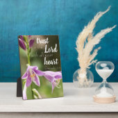 Plaque de la Tablette Photo Fleur "Confiance dans  (Côté)