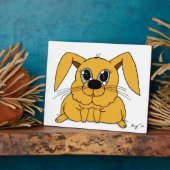 Plaque de lapin gras mignonne (Côté)