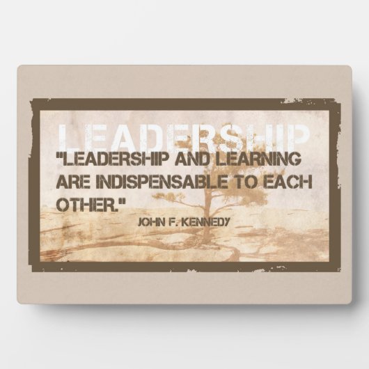 Plaque de leadership (Devant)