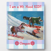 Plaque de l'équipe de ski Mme Elizabeth (Devant)