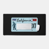 Plaque de licence California Sasquatch (Clavier et souris)