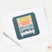 Plaque De Livraison De La Bibliothèque Des Sticker (Enveloppe)