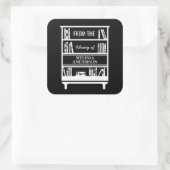 Plaque De Livraison De La Bibliothèque Des Sticker (Sac)