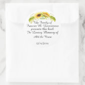 Plaque de livre en Memoriam Sticker (Sac)