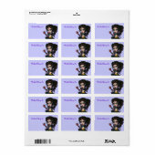 Plaque de livre Étiquette Smartie Pantalon École f (Feuille entière)