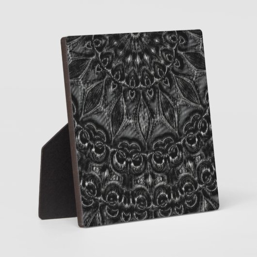 Plaque de Mandala au charbon de bois (Recto)