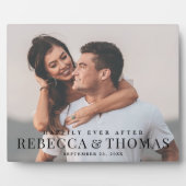Plaque de mariage de type photo moderne (Devant)