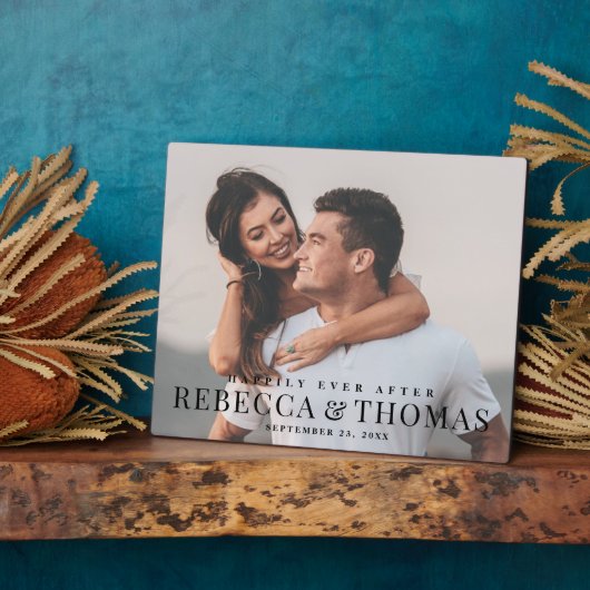 Plaque de mariage de type photo moderne (Côté)