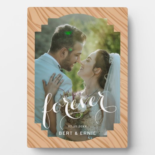 Plaque de mémoire Mariage 5x7 avec socle en acier (Devant)