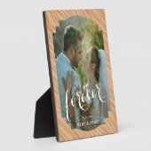 Plaque de mémoire Mariage 5x7 avec socle en acier (Côté)