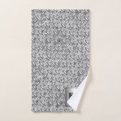 Plaque de métal de diamant de monogramme dans le (Serviette à main)