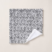 Plaque de métal de diamant de monogramme dans le (Gant de toilette)