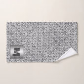 Plaque de métal de diamant de monogramme dans le (Serviette à main)