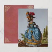 Plaque de mode 18ème siècle ~ Invitations (Devant / Derrière)