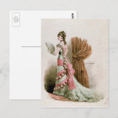 Plaque de mode ~ Robe de carte postale Français Vi (Devant / Derrière)