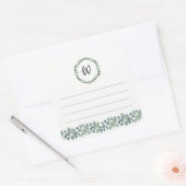 Plaque de monogramme, autocollant neutre du livre  (Enveloppe)