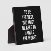 Plaque de motivation de la réussite et de la gym (Recto)