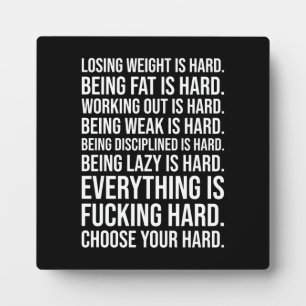 Plaque de motivation de la réussite et de la gym