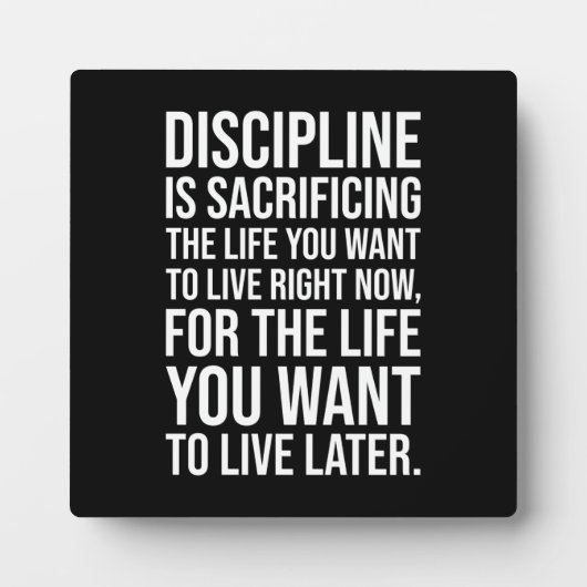 Plaque de motivation de la réussite et de la gym (Devant)