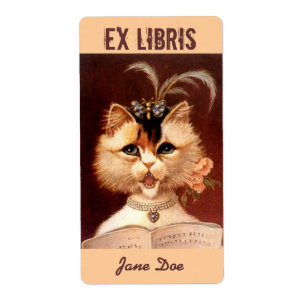 Plaque de musique Livre Étiquette EX LIBRIS Victor