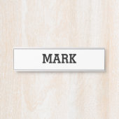 Plaque de nom (Devant)